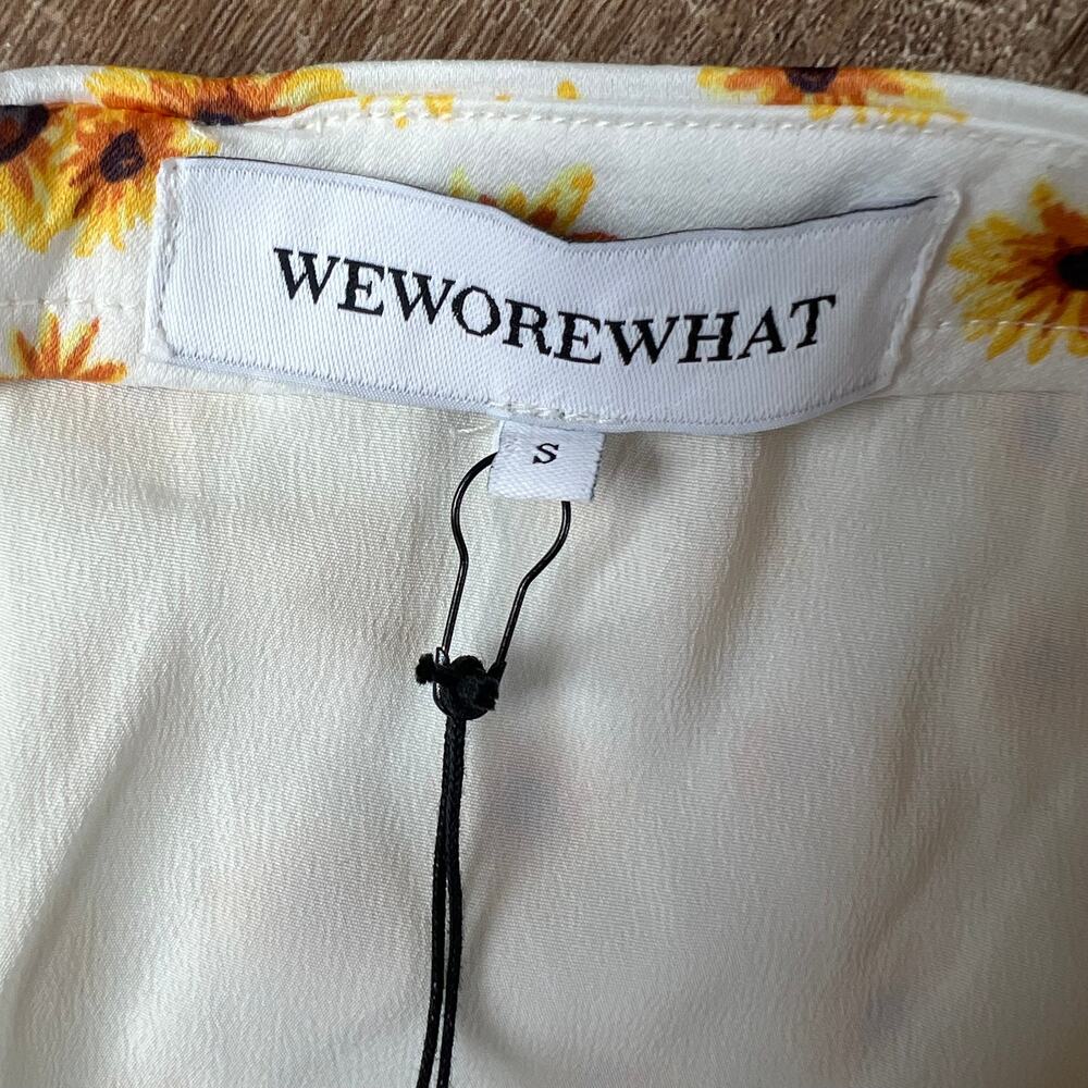 NWT Weworewhat Ditsy Daisies Mini Slip Skirt - Picture 4 of 5